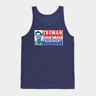 Truman For President Sign Tank Top